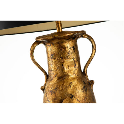Villere 23 inch 60.00 watt Antique Gold Table Lamp Portable Light, Flambeau